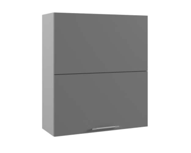 Тренто ВПГПМ 800 шкаф верхний с подъемным механизмом высокий (Серый Эмалит/корпус Серый)